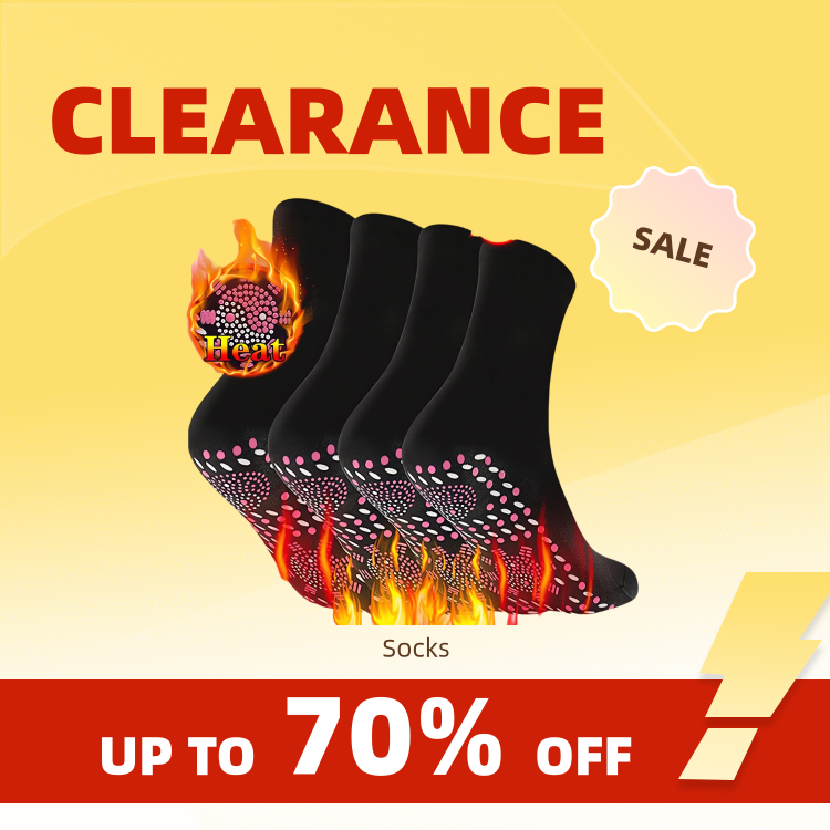 Thermal Sock Wool - Clearance_1-10pairs Tourmaline Self-Heating Socks Winter Warm
