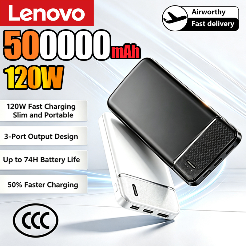 Heated Vest Battery - Lenovo New 500000mAh Power Bank Portable