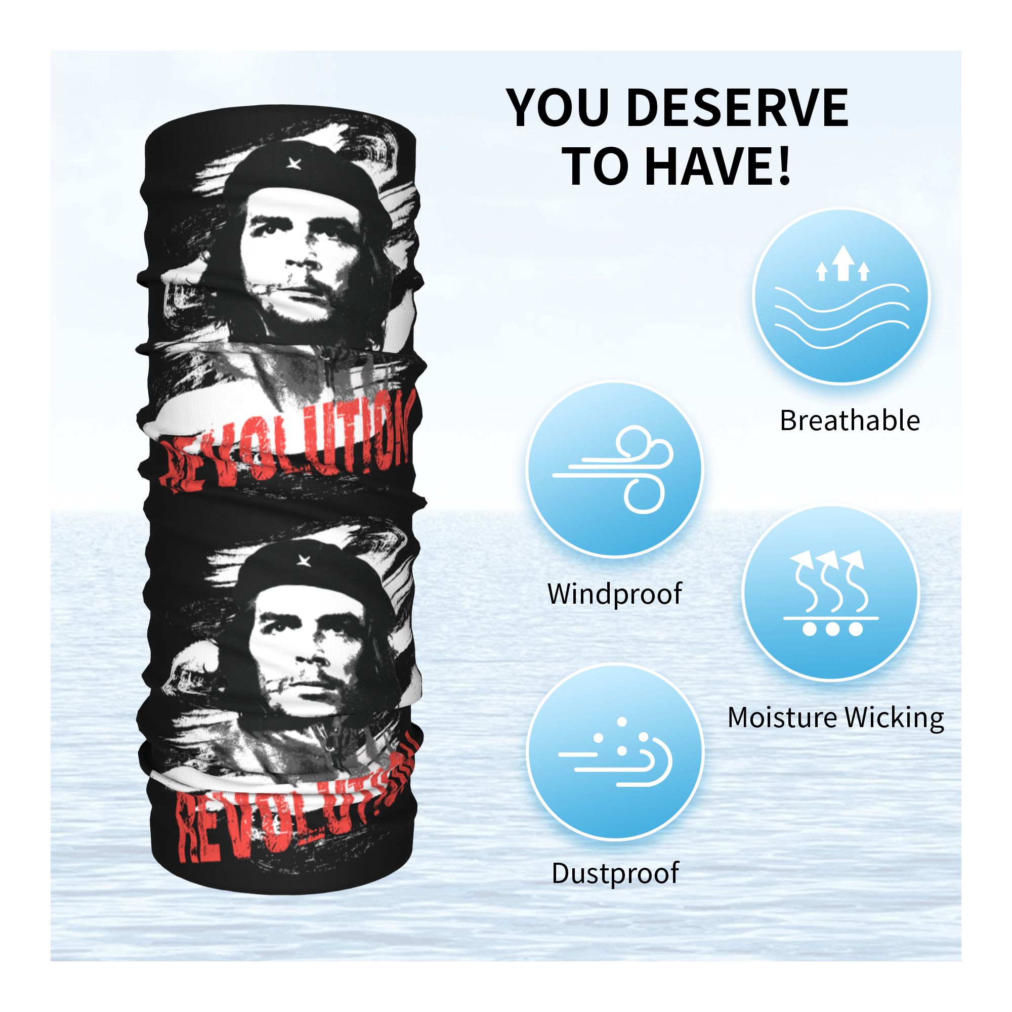 Custom Che Guevara Revolution  - đánh giá và giá Neck Gaiter Fleece