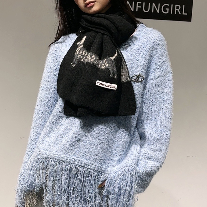 Korean Version Wool Blend Pupp - đánh giá và giá Wool Scarf Men