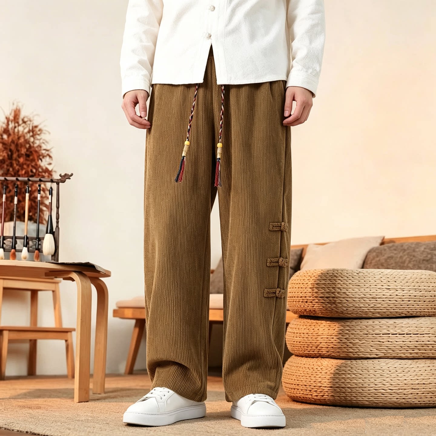 Pants Men Brand New Autumn War - đánh giá và giá Corduroy Pant Warm