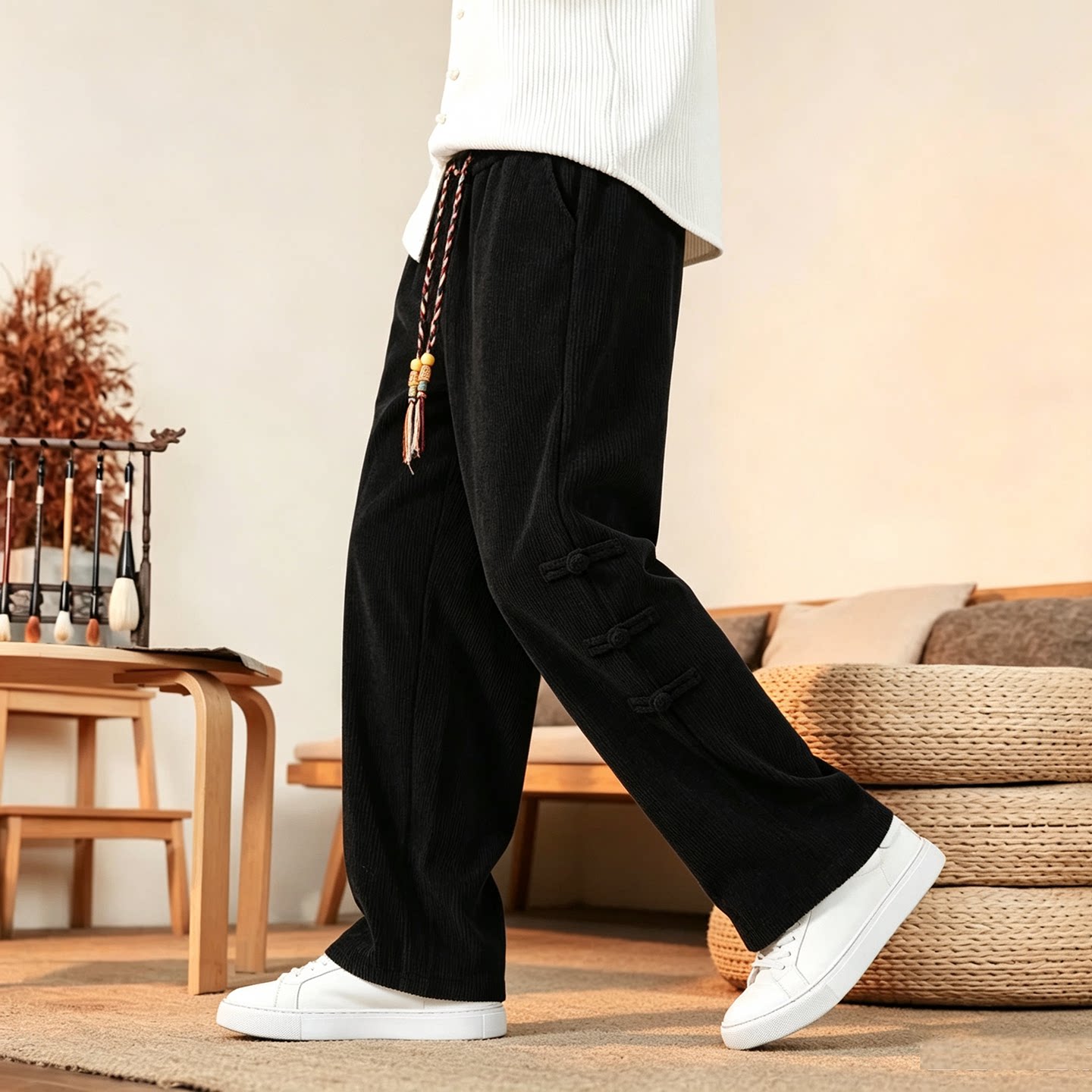 Pants Men Brand New Autumn War - đánh giá và giá Corduroy Pant Warm